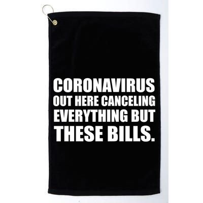 Coronavirus Out Here Canceling Everything But These Bills Golf Towel