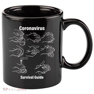 Coronavirus Survival Guide 11oz C Handle Ceramic Mug