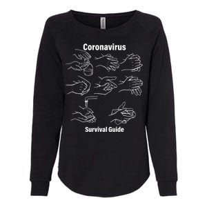 Coronavirus Survival Guide Womens California Wash Sweatshirt