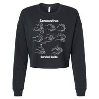 Coronavirus Survival Guide Cropped Pullover Crew