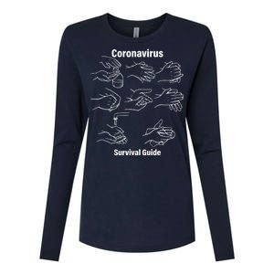 Coronavirus Survival Guide Womens Cotton Relaxed Long Sleeve T-Shirt