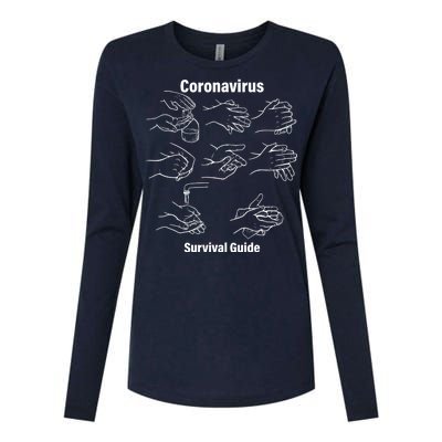 Coronavirus Survival Guide Womens Cotton Relaxed Long Sleeve T-Shirt