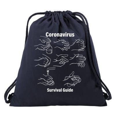 Coronavirus Survival Guide Drawstring Bag