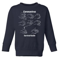 Coronavirus Survival Guide Toddler Sweatshirt