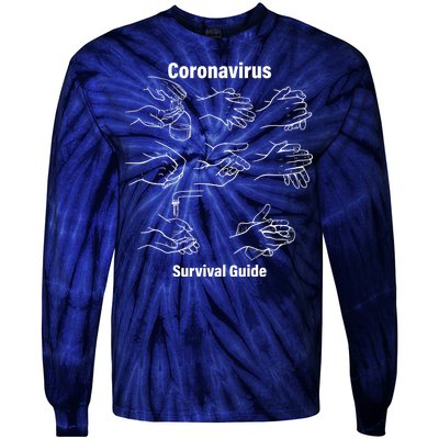 Coronavirus Survival Guide Tie-Dye Long Sleeve Shirt