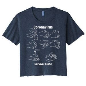 Coronavirus Survival Guide Women's Crop Top Tee