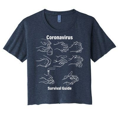 Coronavirus Survival Guide Women's Crop Top Tee