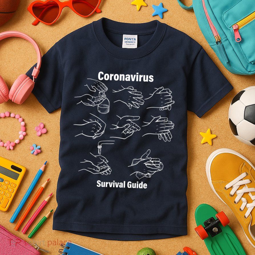 Coronavirus Survival Guide Kids T-Shirt