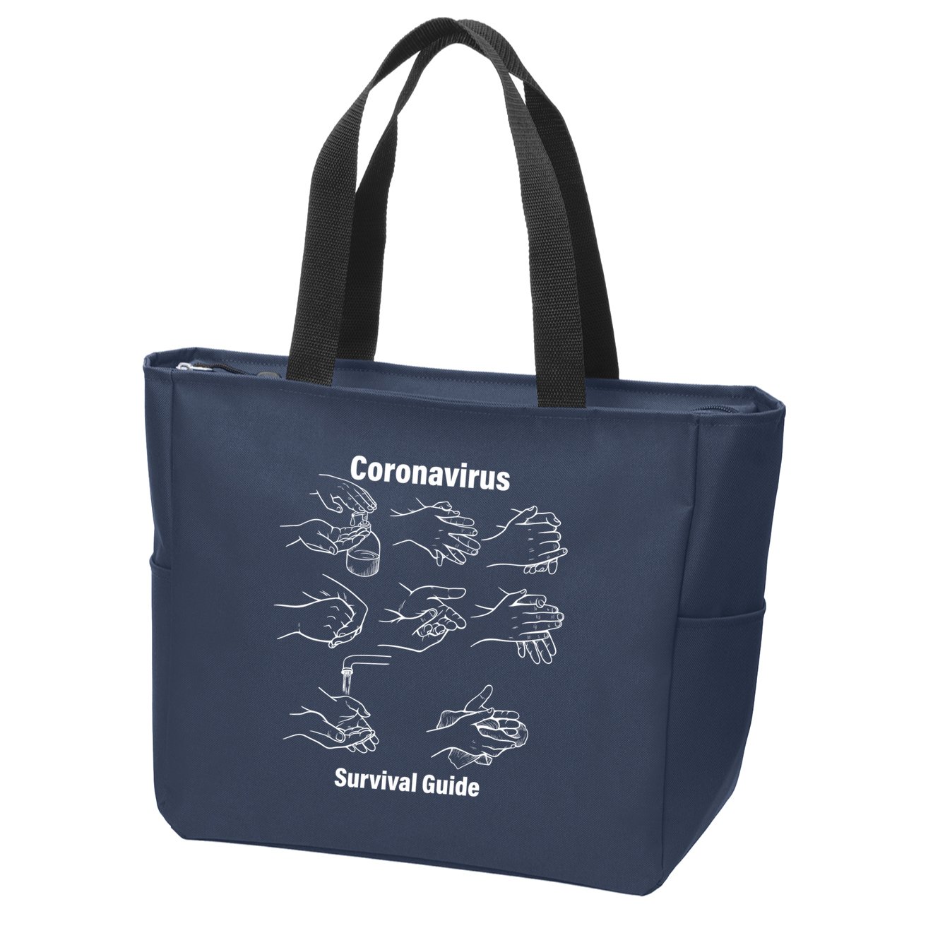 Coronavirus Survival Guide Zip Tote Bag