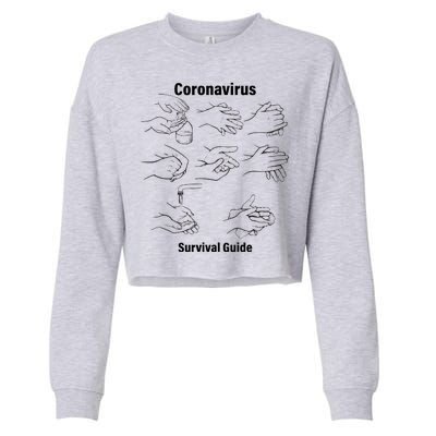 Coronavirus Survival Guide Cropped Pullover Crew