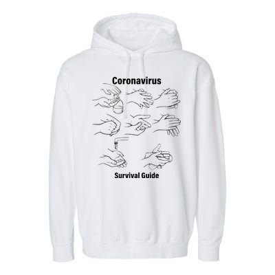 Coronavirus Survival Guide Garment-Dyed Fleece Hoodie