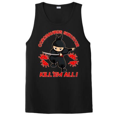 Coronavirus Survivor Ninja Kill Em' All PosiCharge Competitor Tank