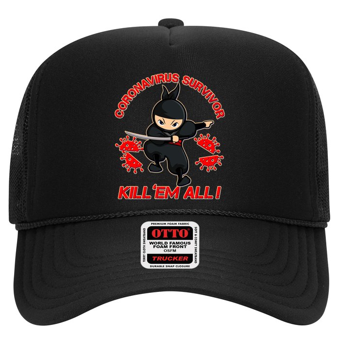 Coronavirus Survivor Ninja Kill Em' All Hat