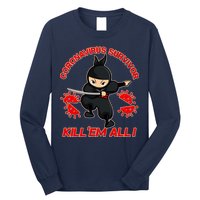 Coronavirus Survivor Ninja Kill Em' All Long Sleeve Shirt