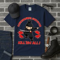 Coronavirus Survivor Ninja Kill Em' All Tall T-Shirt