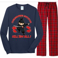 Coronavirus Survivor Ninja Kill Em' All Long Sleeve Pajama Set