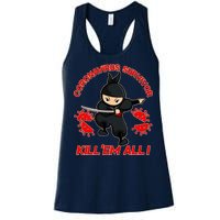 Coronavirus Survivor Ninja Kill Em' All Women's Racerback Tank