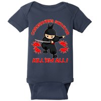 Coronavirus Survivor Ninja Kill Em' All Baby Bodysuit