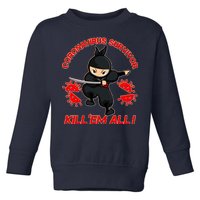 Coronavirus Survivor Ninja Kill Em' All Toddler Sweatshirt