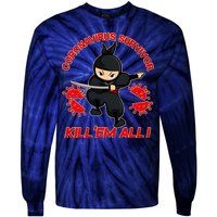 Coronavirus Survivor Ninja Kill Em' All Tie-Dye Long Sleeve Shirt