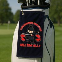 Coronavirus Survivor Ninja Kill Em' All Golf Towel