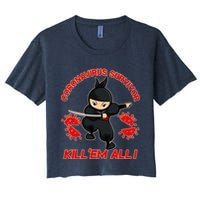 Coronavirus Survivor Ninja Kill Em' All Crop Top