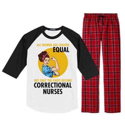 Correctional Nurse Raglan Sleeve Pajama Set