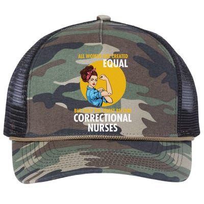 Correctional Nurse Retro Rope Trucker Hat Cap