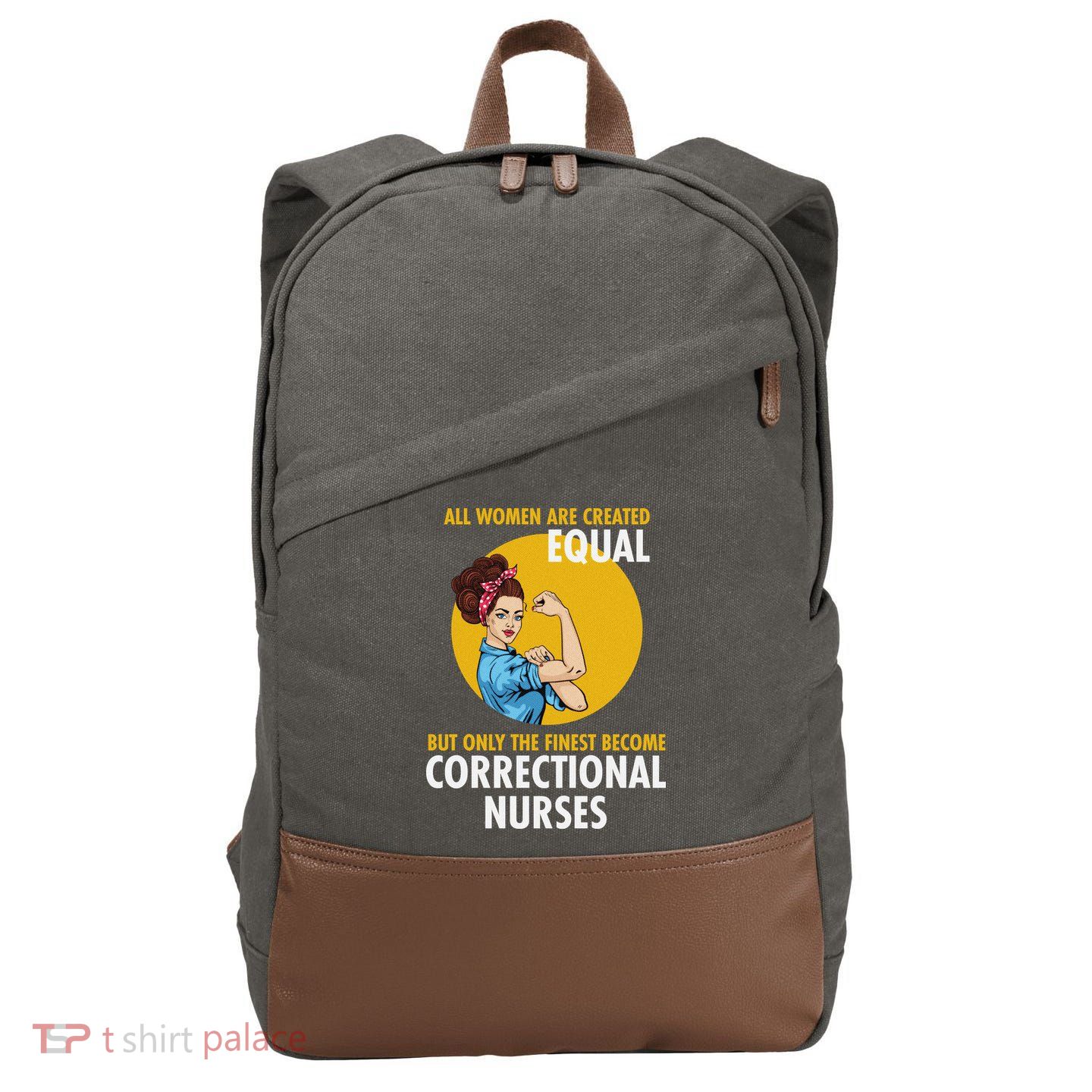 Correctional Nurse Cotton Canvas Backpack
