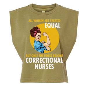 Correctional Nurse Garment-Dyed Women's Muscle Tee