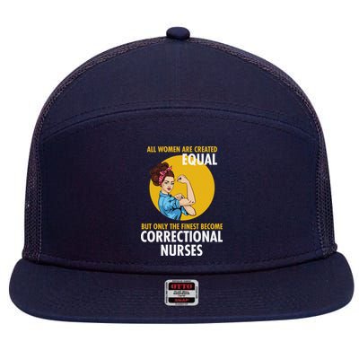 Correctional Nurse 7 Panel Mesh Trucker Snapback Hat