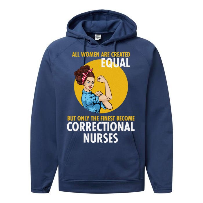 Correctional Nurse Performance Fleece Hoodie