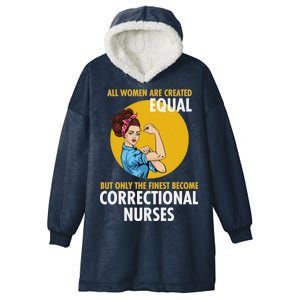 Correctional Nurse Hooded Wearable Blanket