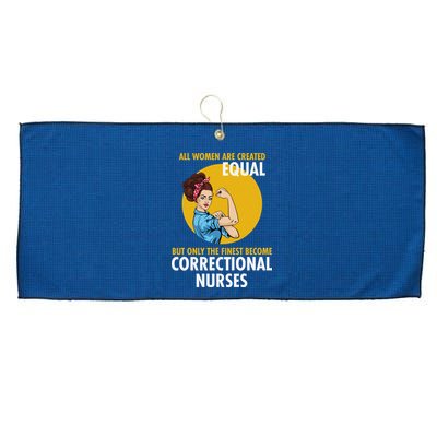 Correctional Nurse Large Microfiber Waffle Golf Towel