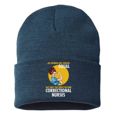 Correctional Nurse Sustainable Knit Beanie