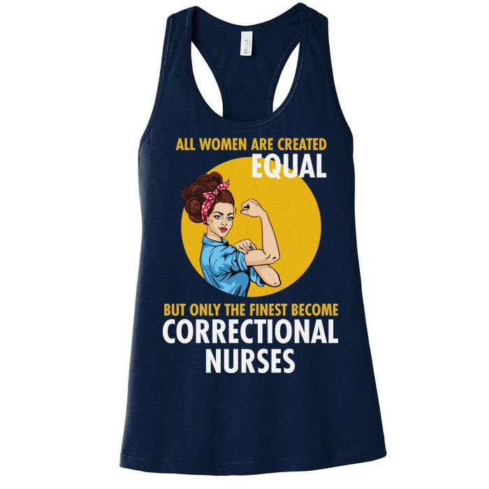 Correctional Nurse Women's Racerback Tank