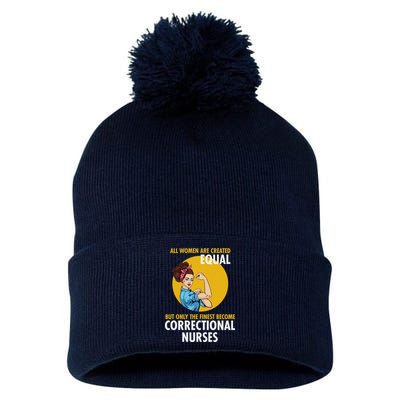 Correctional Nurse Pom Pom 12in Knit Beanie