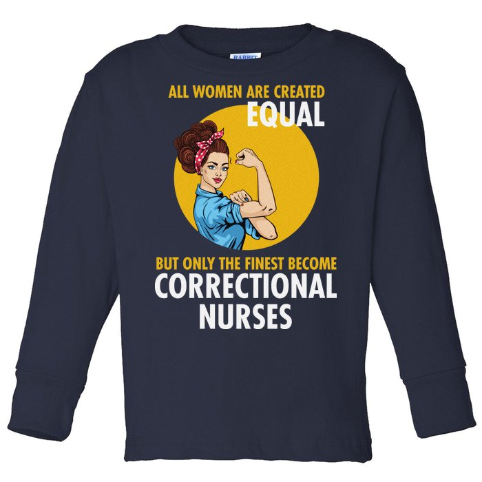 Correctional Nurse Toddler Long Sleeve Shirt