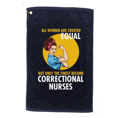 Correctional Nurse Platinum Collection Golf Towel