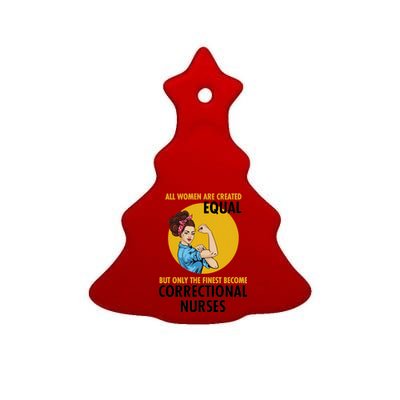 Correctional Nurse Ceramic Tree Ornament