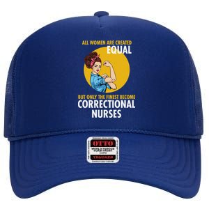 Correctional Nurse High Crown Mesh Back Trucker Hat