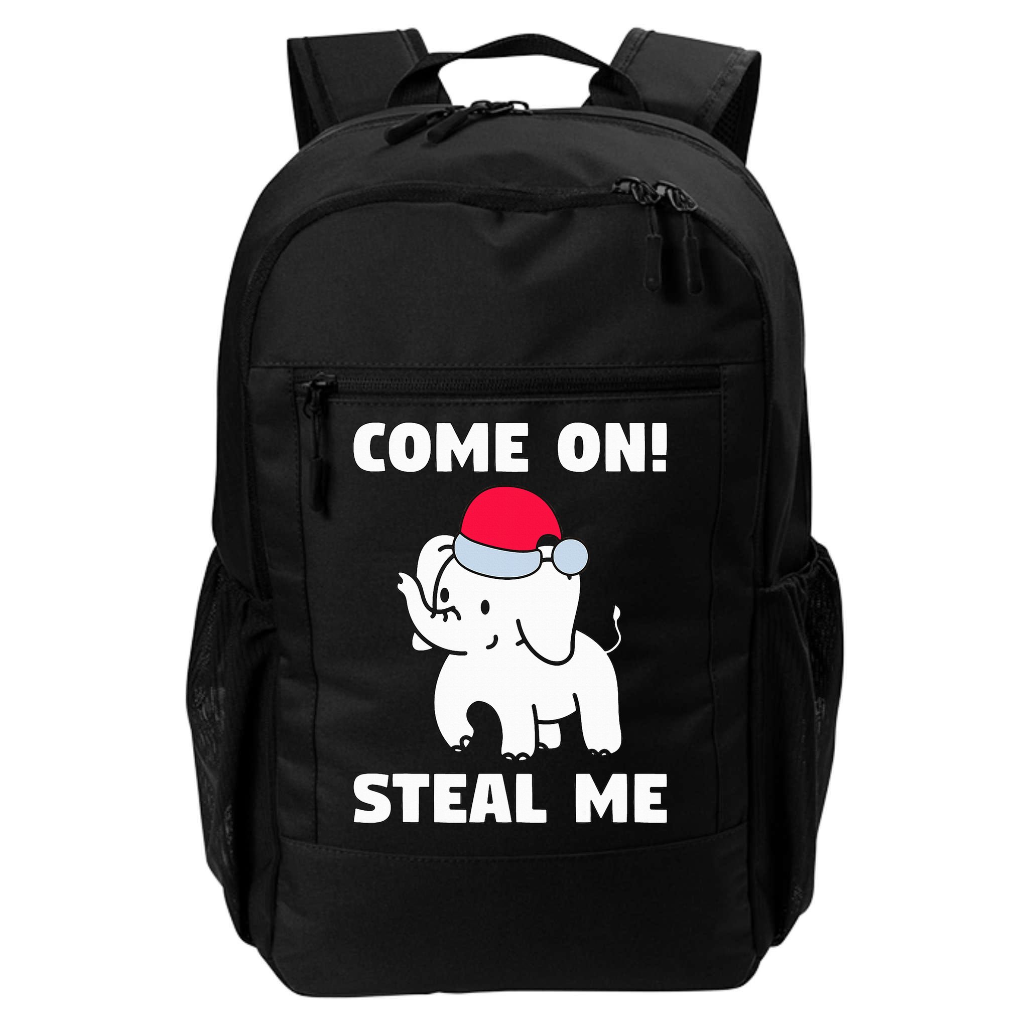 Come on! Steal me  White elephant gift in Office Party  Backpack