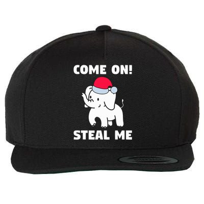 Come on! Steal me  White elephant gift in Office Party  Wool Snapback Cap