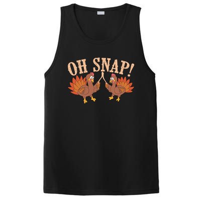 Cool Oh Snap! Funny Turkey With Wishbone Thanksgiving Gift Meaningful Gift PosiCharge Competitor Tank