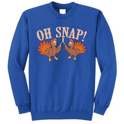 Cool Oh Snap! Funny Turkey With Wishbone Thanksgiving Gift Meaningful Gift Sweatshirt