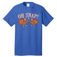 Cool Oh Snap! Funny Turkey With Wishbone Thanksgiving Gift Meaningful Gift Tall T-Shirt