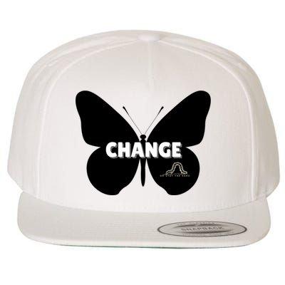 Change Or Stay The Same Butterfly Wool Snapback Cap
