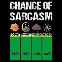 chance of sarcasm weather funny weather City Backpack