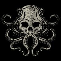Creepy Octopus Skull Sea Monster Kraken Scuba Diver Goth Cooling Performance Crew T-Shirt