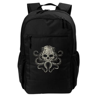 Creepy Octopus Skull Sea Monster Kraken Scuba Diver Goth Backpack